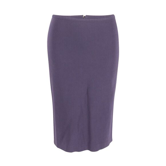 Sportmax Pencil Skirt in Navy Blue Cotton